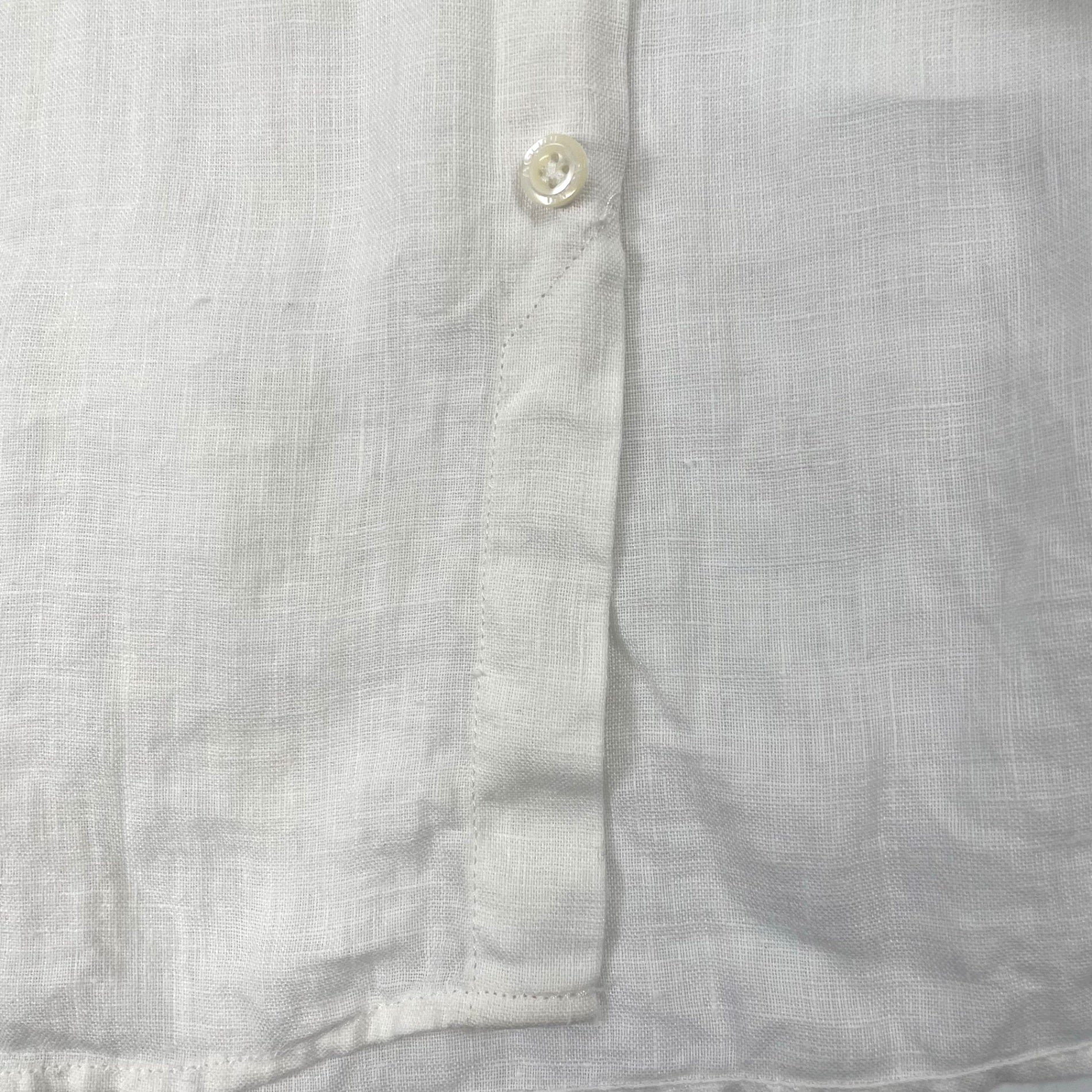 AGLINI / リネンシバンドカラーシャツ 参考定価：30,000程度 SIZE:40