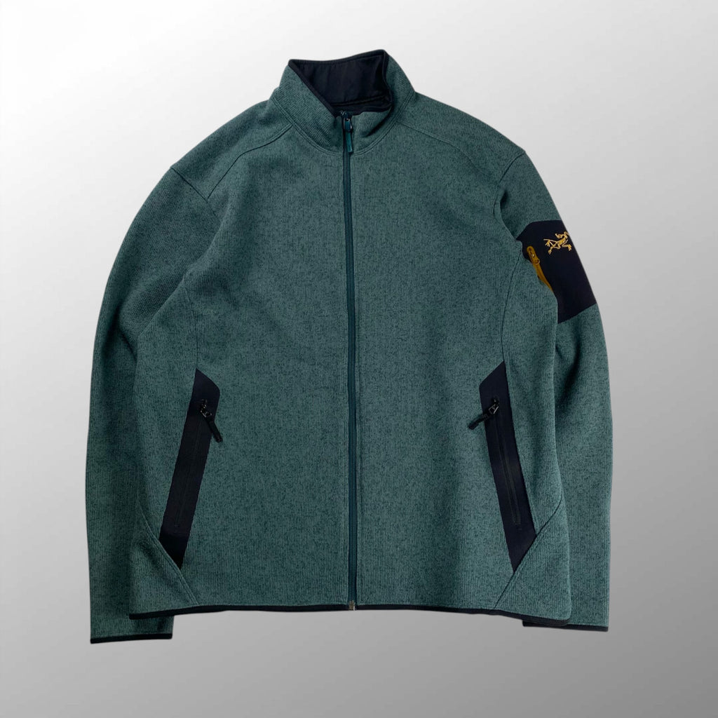 【ユニセックス】 ARC'TERYX アークテリクス / COVERT CARDIGAN コバート カーディガン 金刺繍 ニット ジャケット SIZE:XL