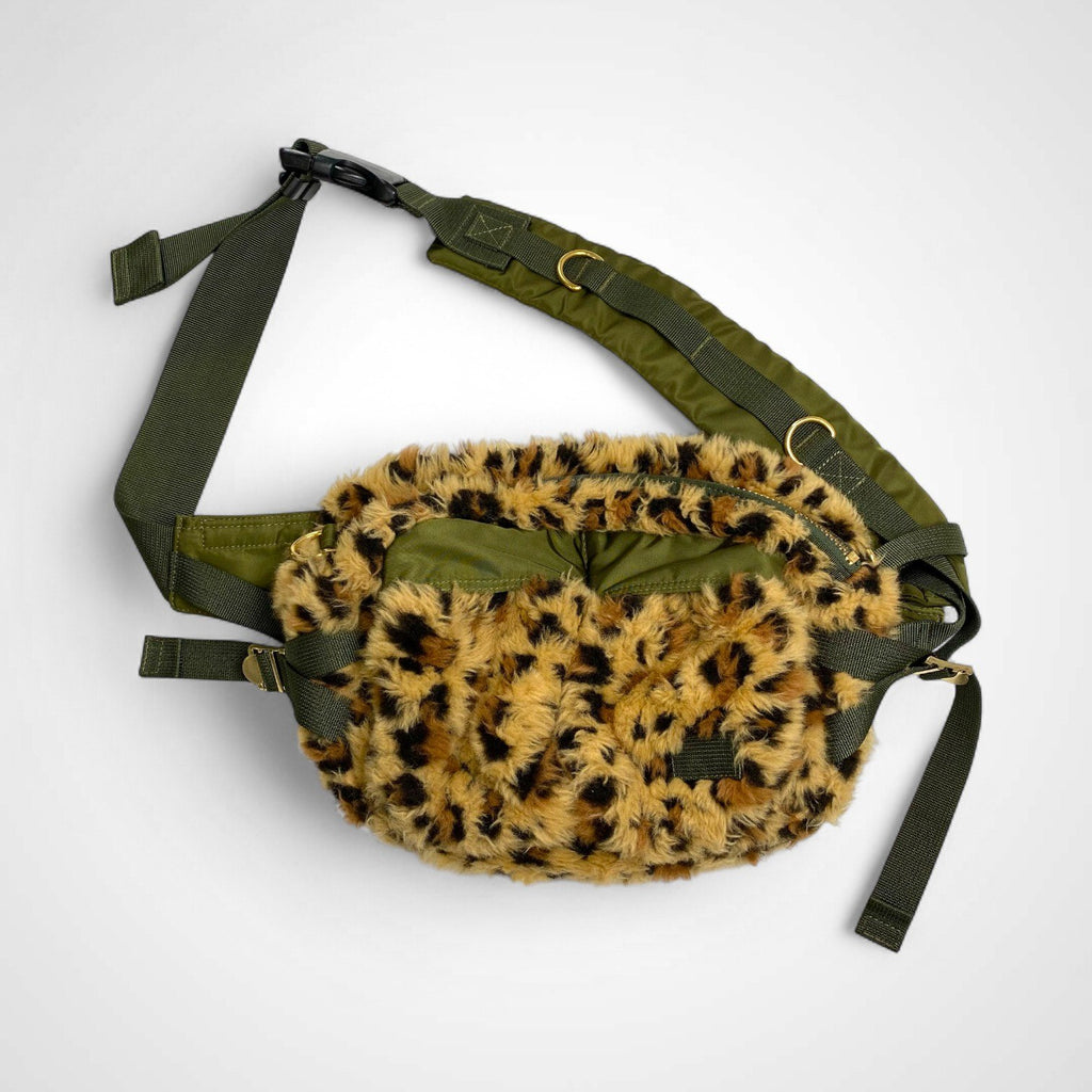 PORTER × sacai ポーター サカイ / FAUX FUR WAIST BAG コラボ  ウエストバッグ 参考定価：64,000+tax