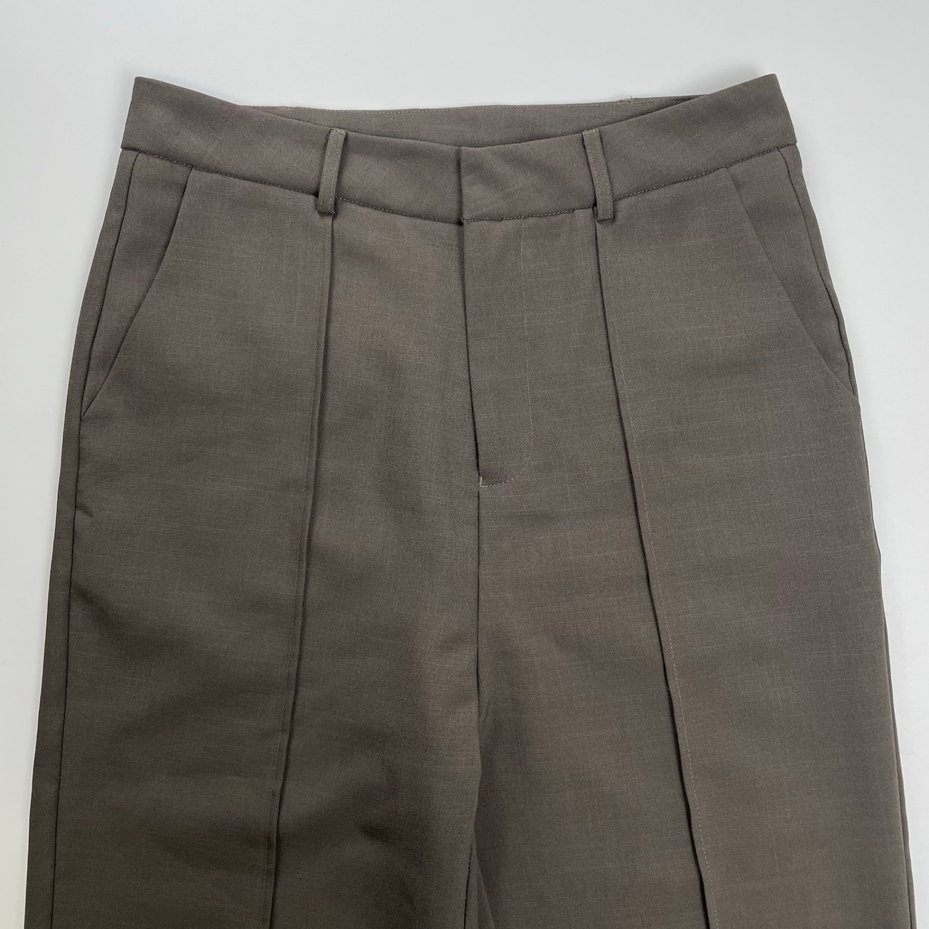 CHUCLLA チュクラ / センタークリース フレアスラックス ブラウン 参考定価：11,000程度 SIZE:L