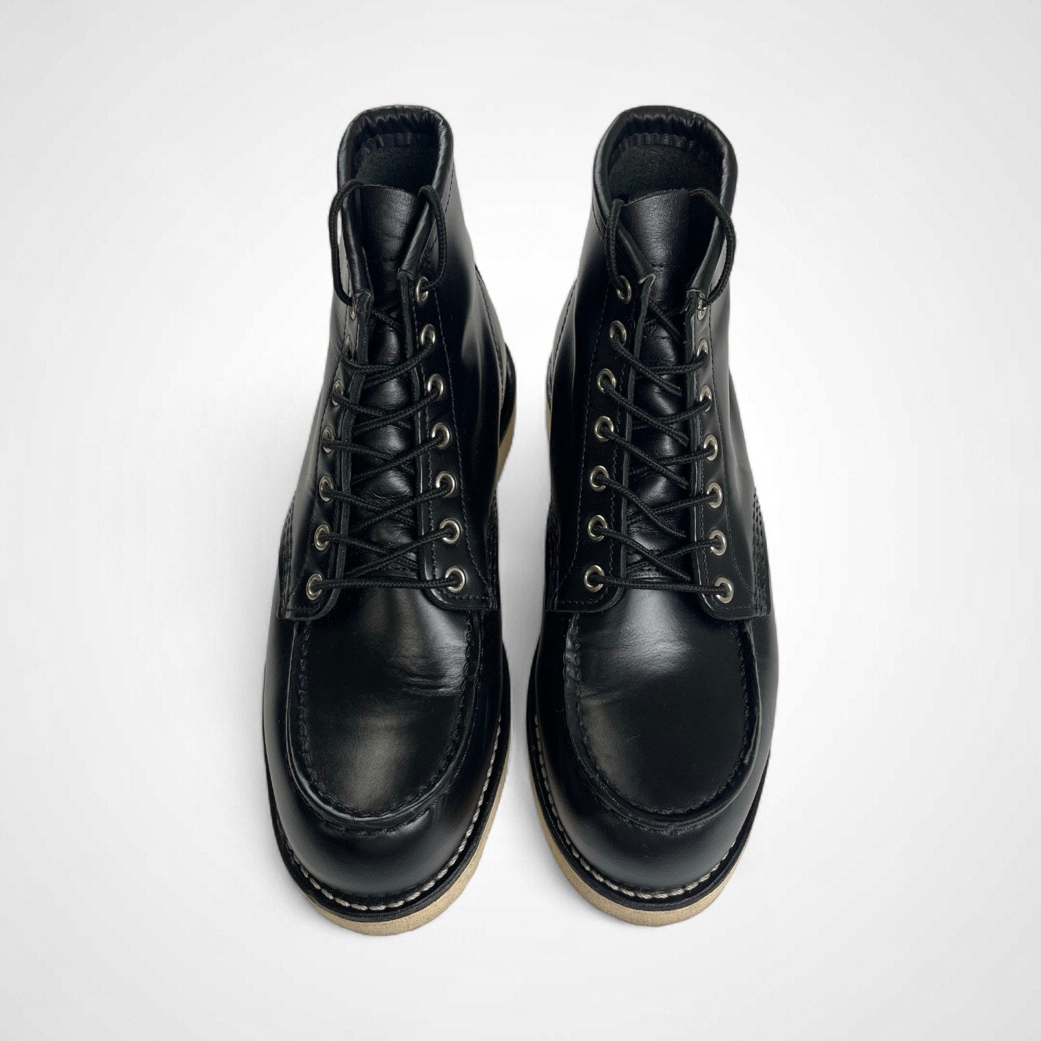 RED WING × FREAK'S STORE レッドウィング フリークスストア / 別注 6-inch Classic Moc ブラック「シャパラル」 8848 ガラスレザー USA製  美品 SIZE:26cm