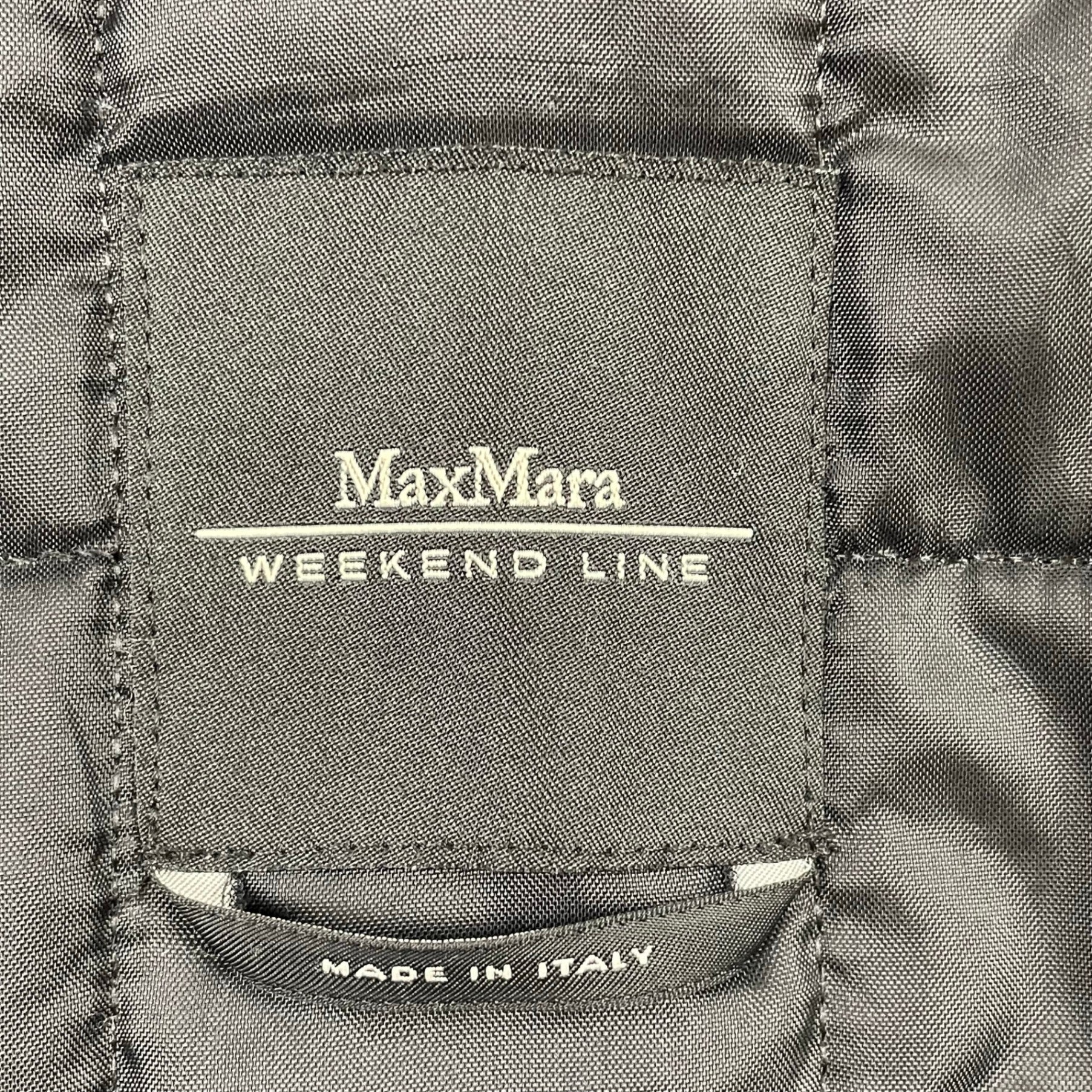MAXMARA WEEKEND LINE / ボアカラーレザーパイピングコート 参考定価：120,000程度 SIZE:38