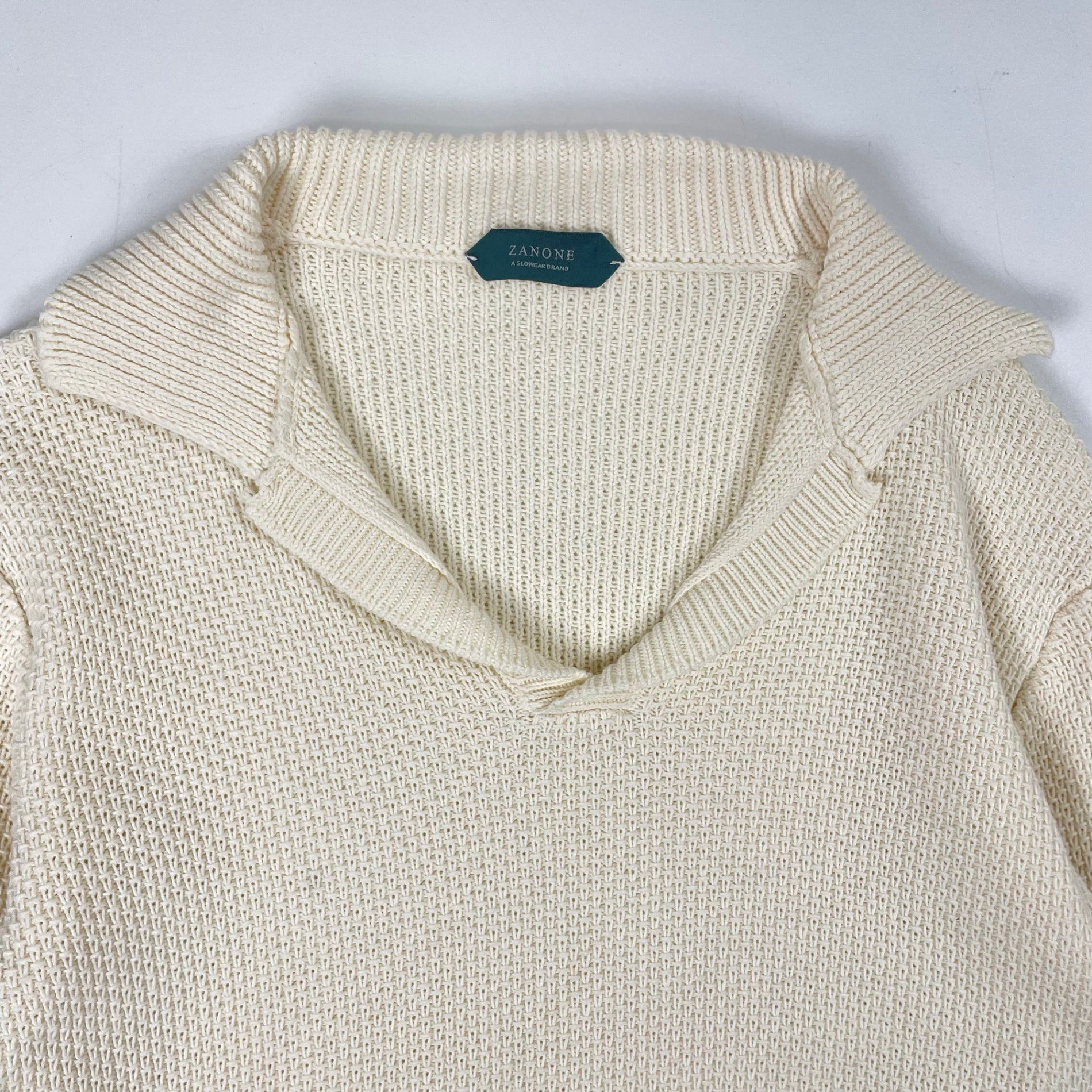ZANONE / サマーコットン スキッパーニットポロ 参考定価：42,000程度 SIZE:44