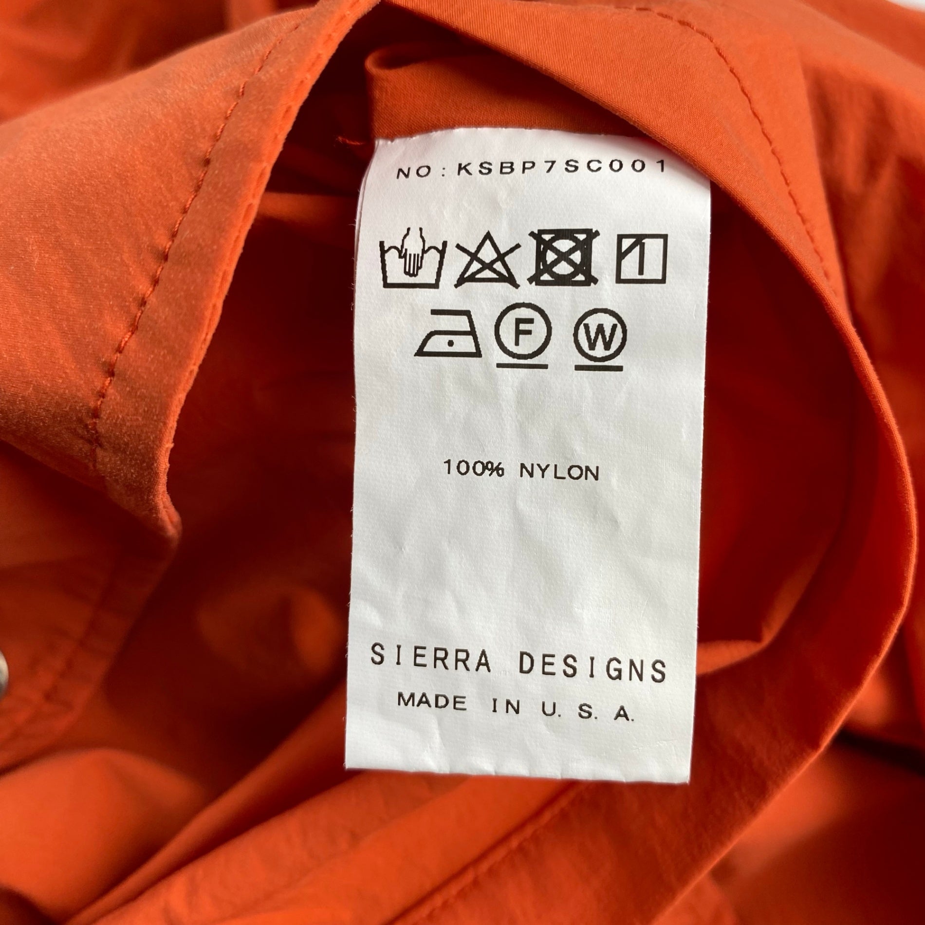 KAPTAIN SUNSHINE × SIERRA DESIGNS × BEAMS PLUS / カグールアノラックパーカー レインパーカー コラボ オレンジ 参考定価：48,000+tax SIZE:M