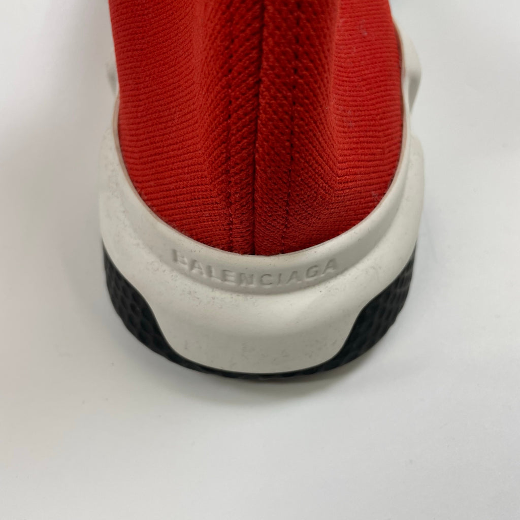 BALENCIAGA バレンシアガ / SPEED TRAINER CUFFED ロゴ レッド×ブラック 参考定価：130,000程度 SIZE:28.5