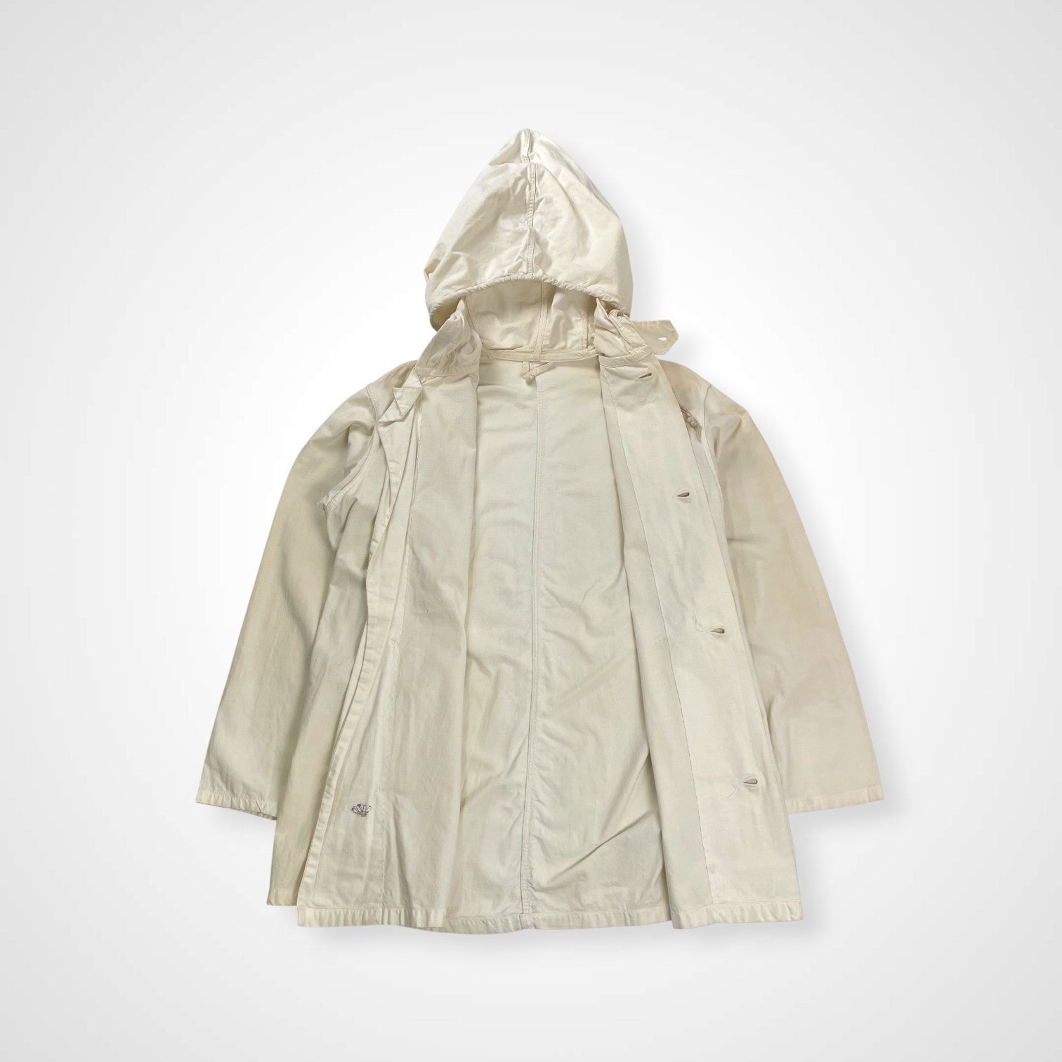 SWEDISH VINTAGE スウェーデン ヴィンテージ / 1940s M40 Snow Camo Parka スノーカモパーカー SIZE:L程度