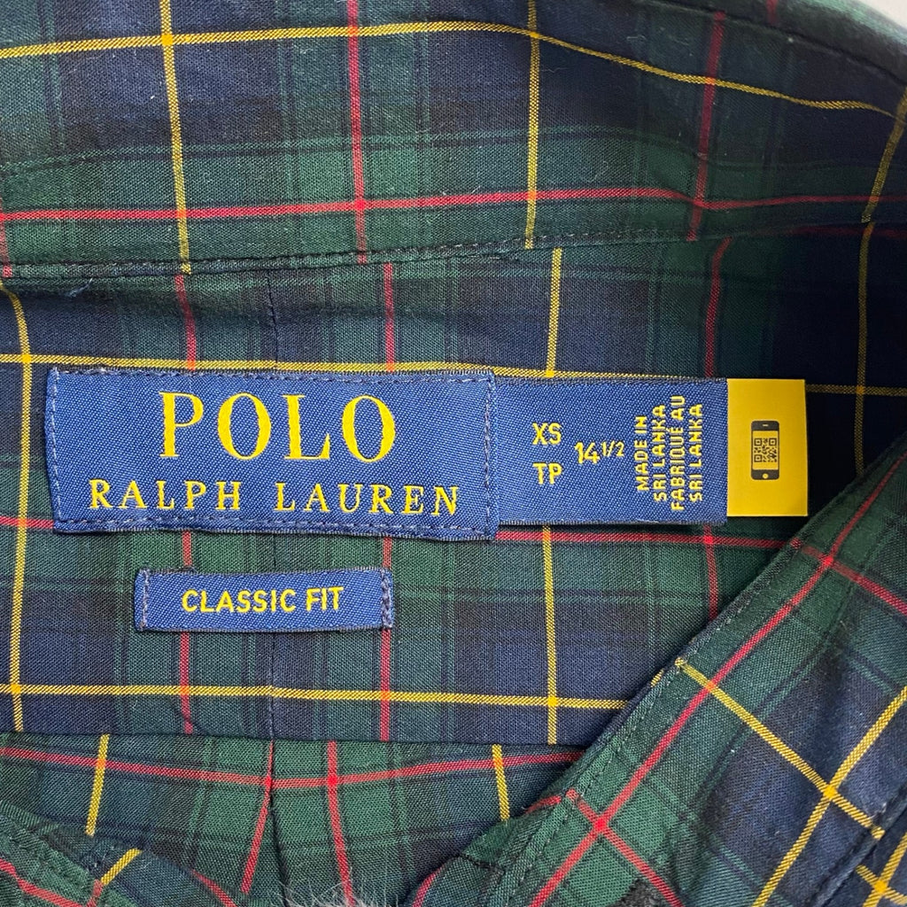 POLO RALPH LAUREN ポロ ラルフローレン / ボタンダウンシャツ ブラックウォッチ柄 SIZE:XS(S程度)