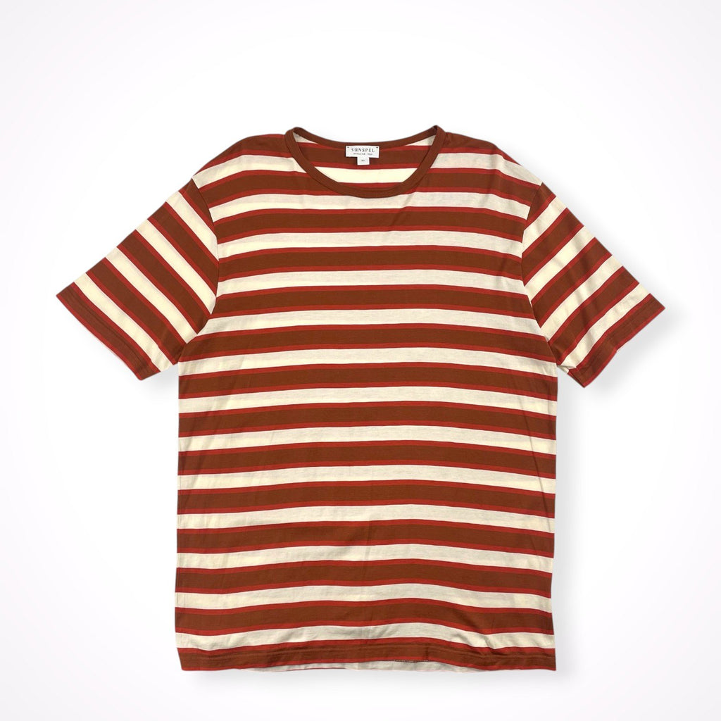 SUNSPEL / ハイゲージボーダーTシャツ 英国製 SIZE:XL