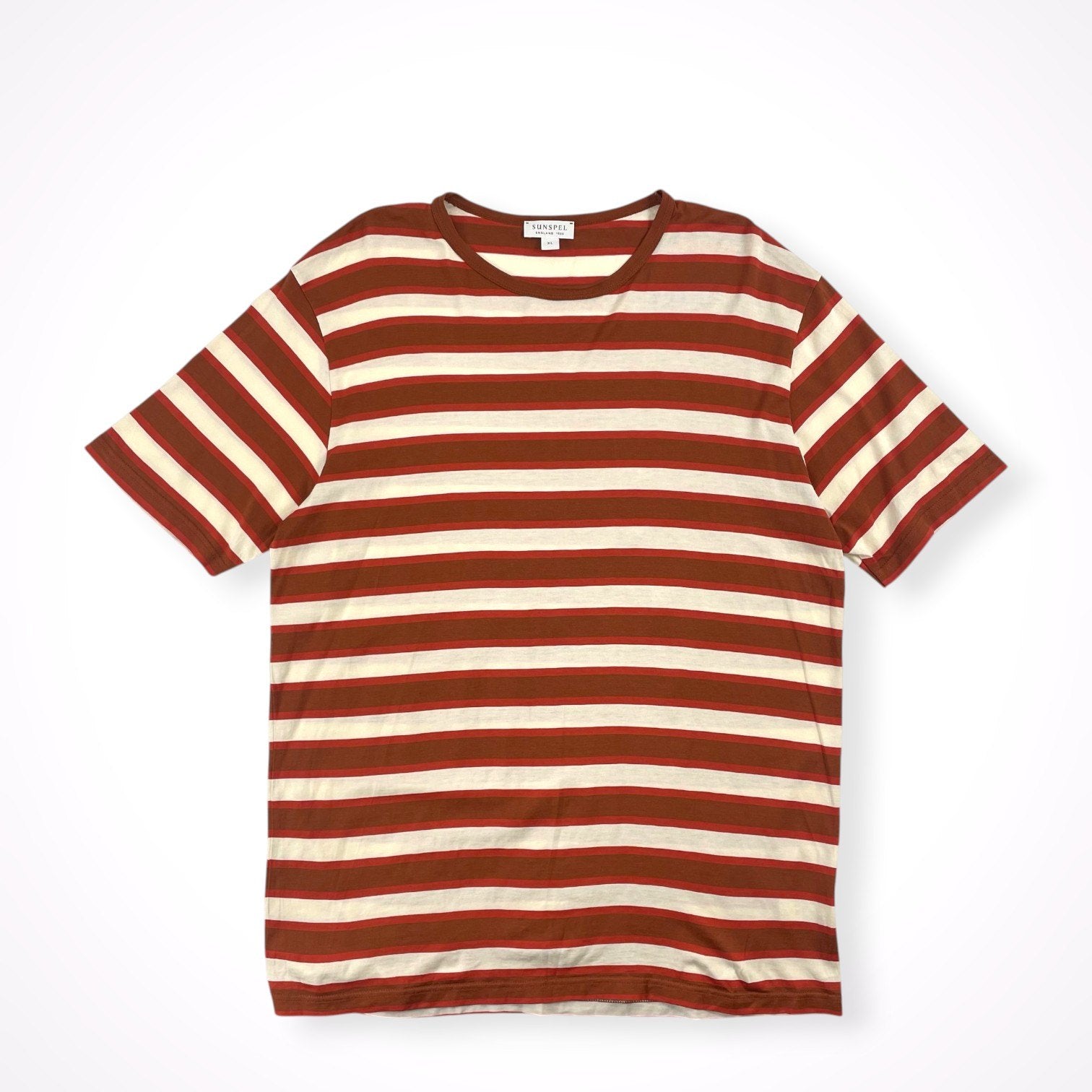 SUNSPEL / ハイゲージボーダーTシャツ 英国製 SIZE:XL