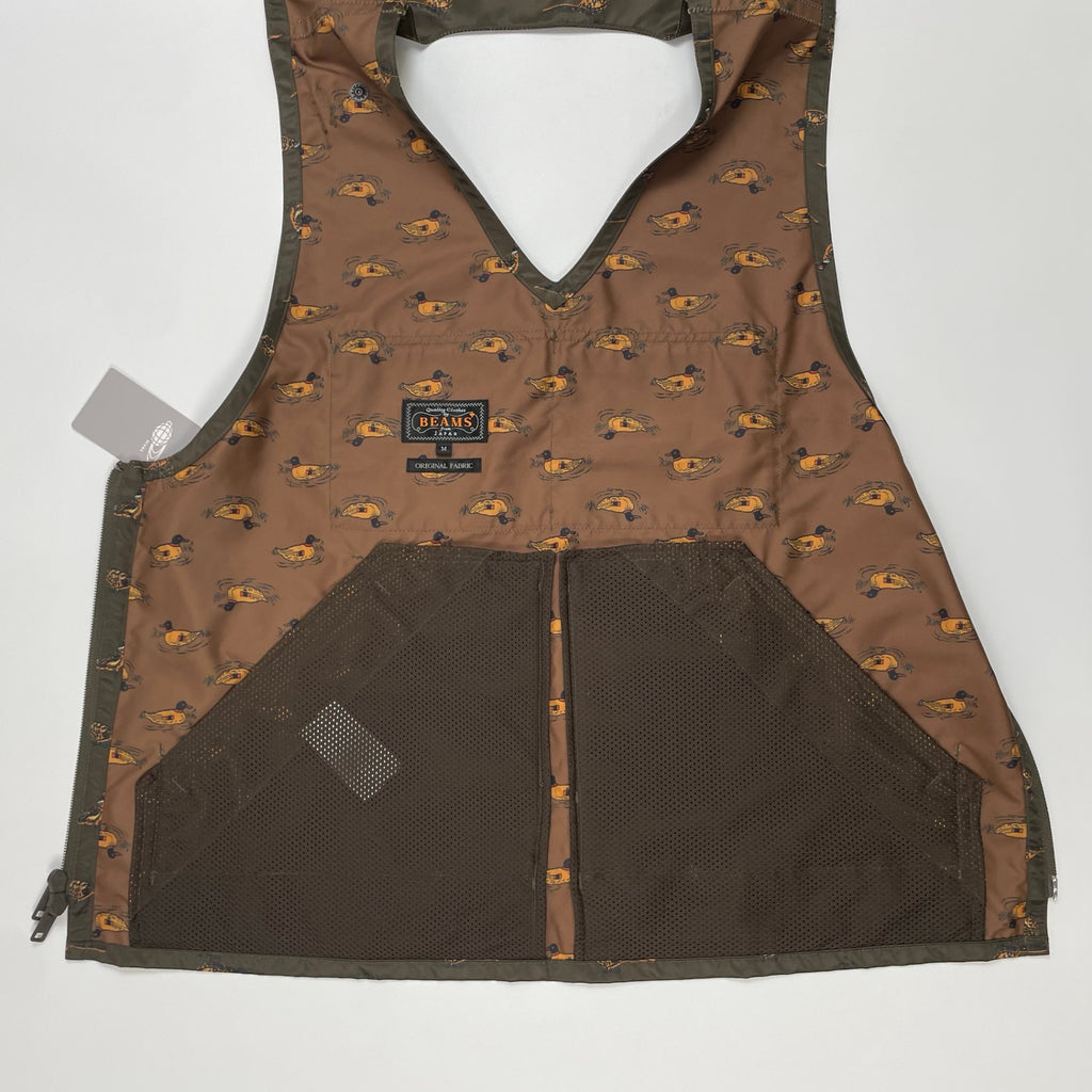 BEAMS PLUS ビームスプラス / Adventure Vest Polyester Animal Print 参考定価：28,000+tax SIZE:M