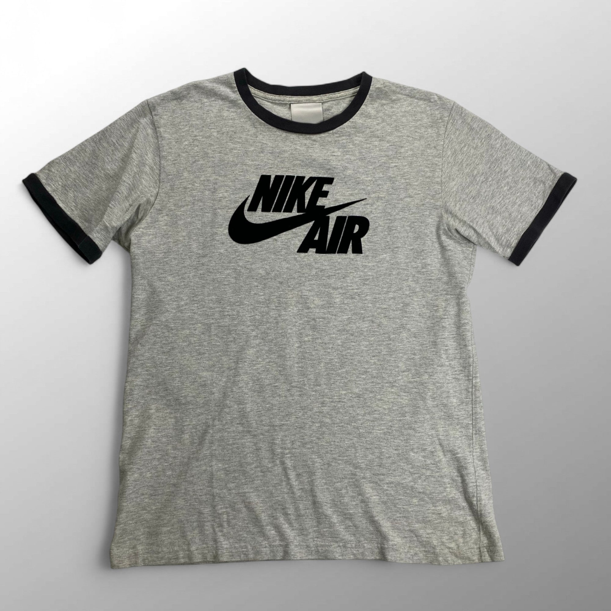00s NIKE ナイキ / フロッキープリント リンガー ロゴTシャツ ユニセックス SIZE：L