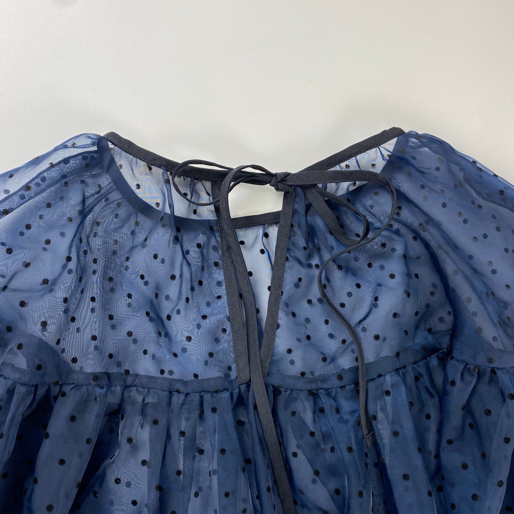 yori ヨリ / ドット柄シアーブラウス SIZE:FREE
