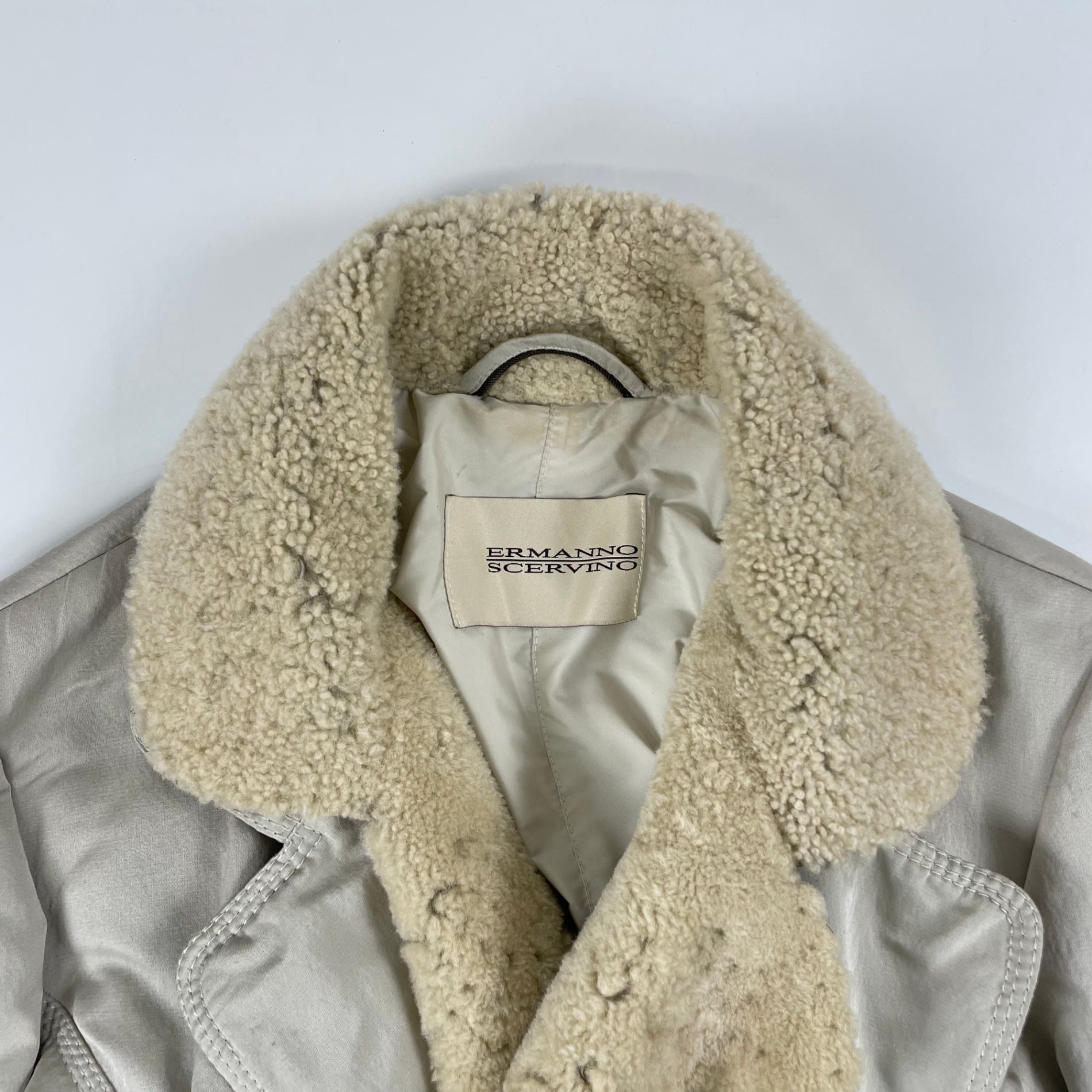 ERMANNO SCERVINO / ムートン切替ジャケット 参考定価：400,000程度 SIZE：42