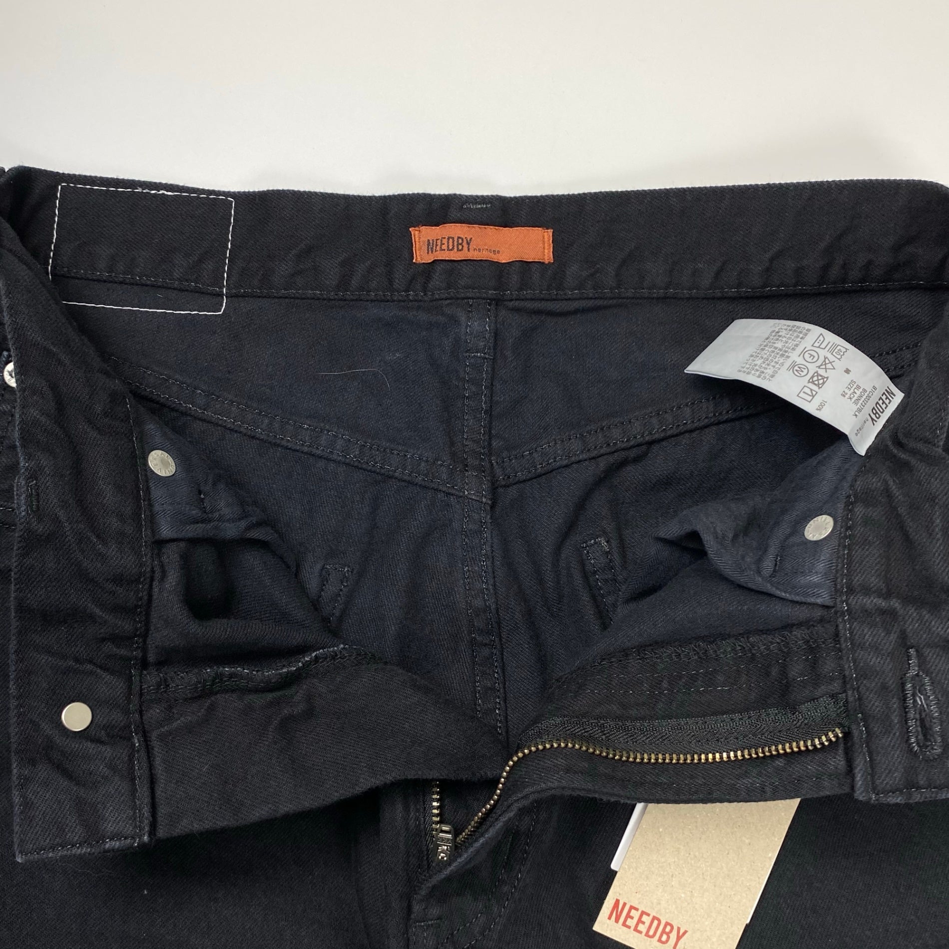 NEEDBY HERITAGE for ADAM et ROPE / 別注 BONNIE カスタムフレア ブラック 未使用 参考定価：22,000+tax SIZE：26