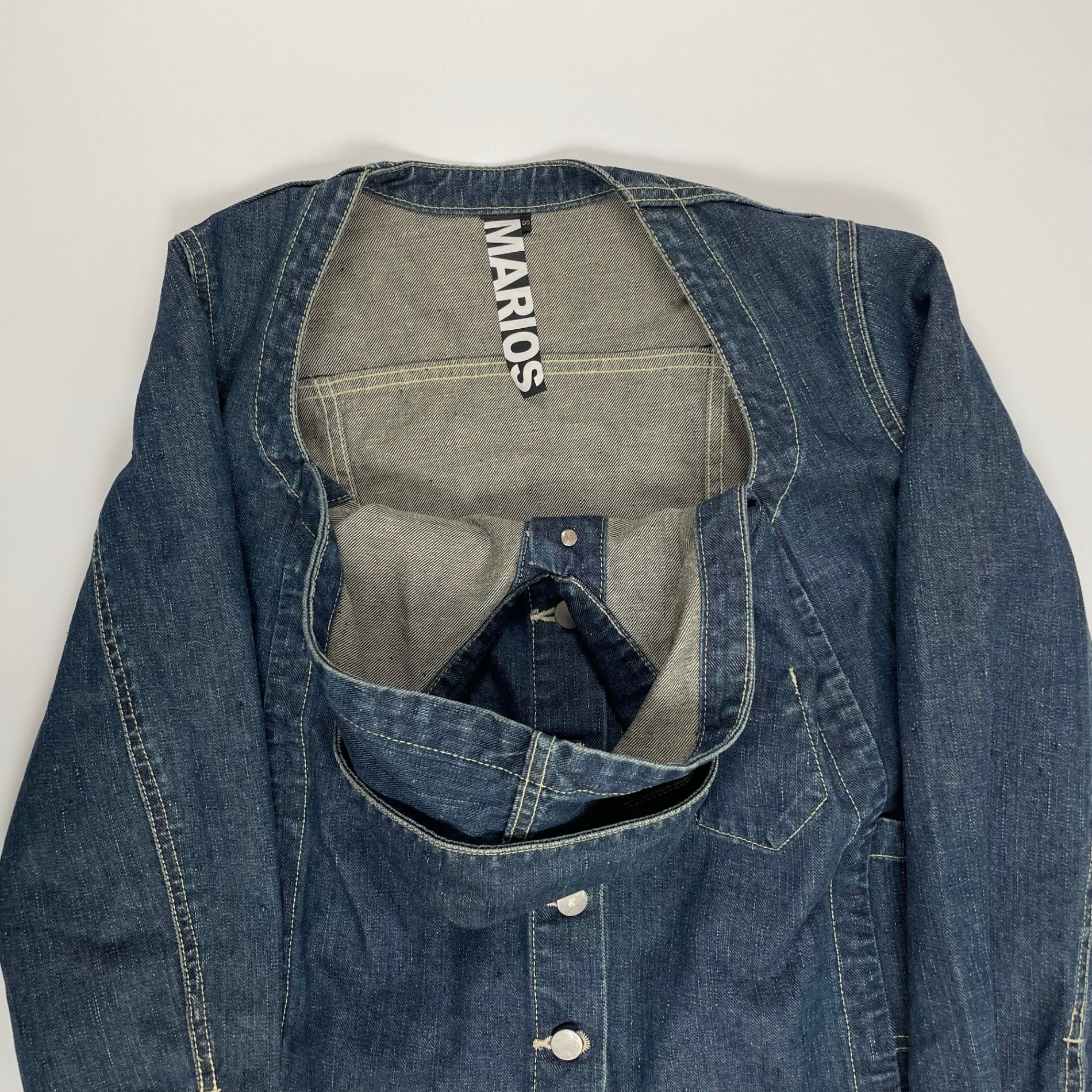 MARIOS マリオス / 変形デニムジャケット インディゴ 参考定価：55,000程度 SIZE:L