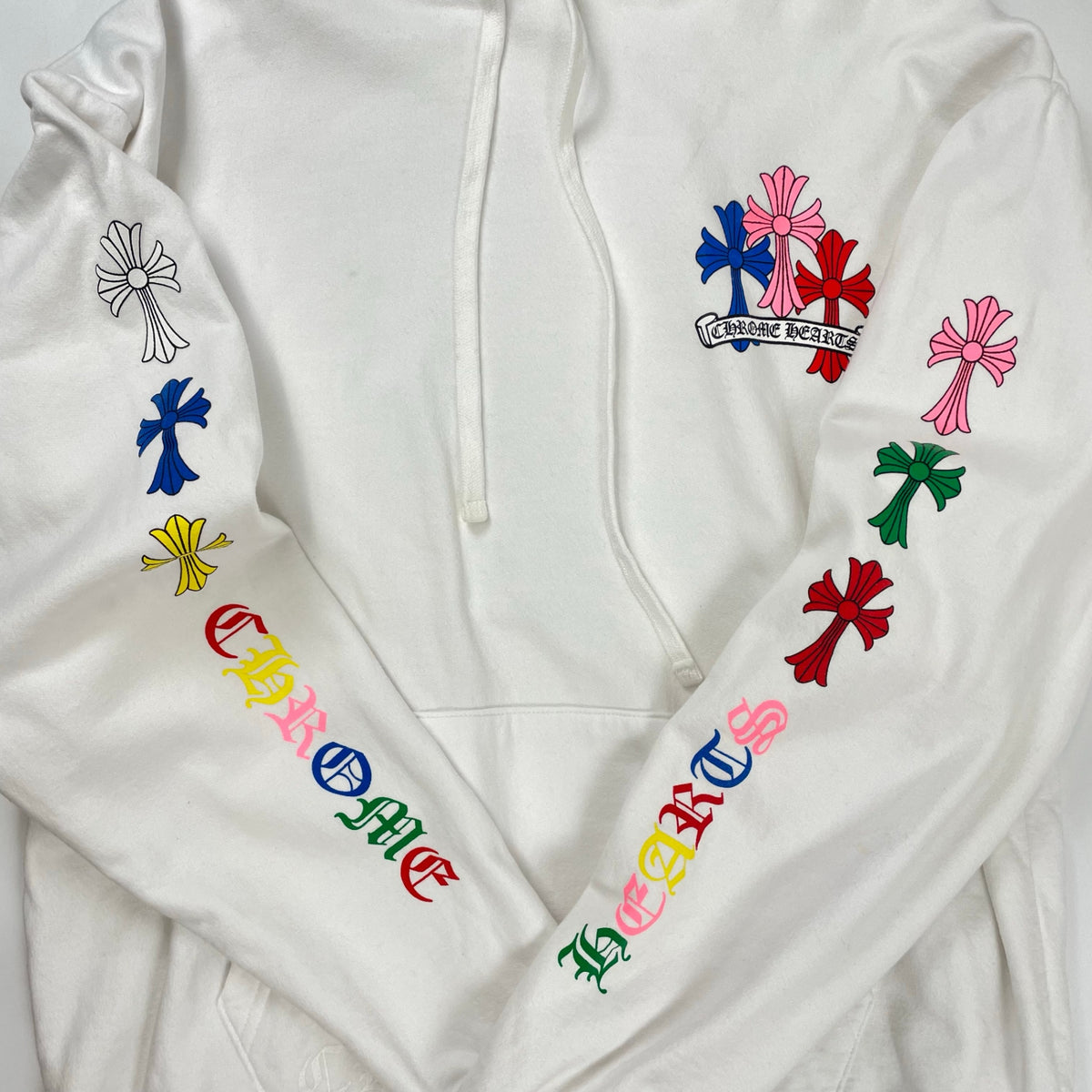 CHROME HEARTS / MLTCOL CEM CRS Hoodie パーカー  マルチカラーセメタリークロス 22SS SIZE:L