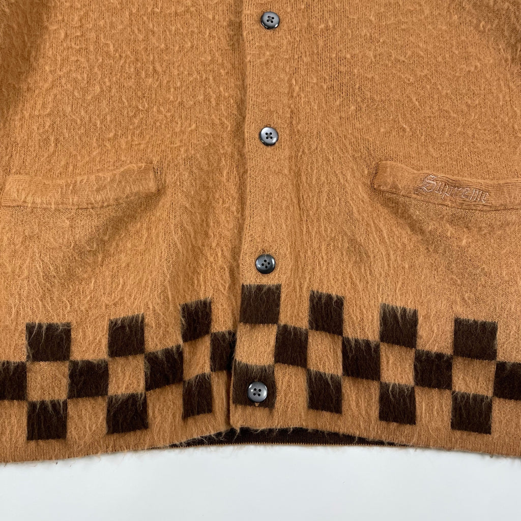 Supreme / brushed checkerboard cardigan 21SS SIZE:XL