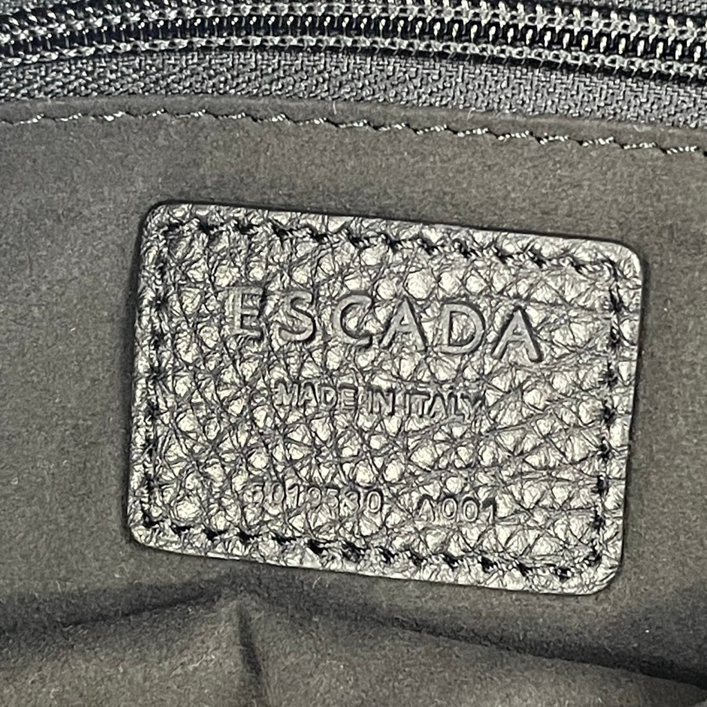 ESCADA エスカーダ / レザークラッチバッグ 折りたたみ型 ブラック 参考定価：130,000程度