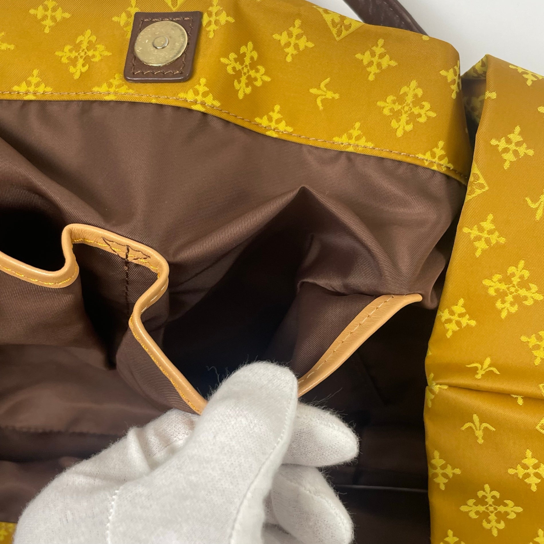 russet ラシット / 総柄ハンドバッグ レザーハンドル