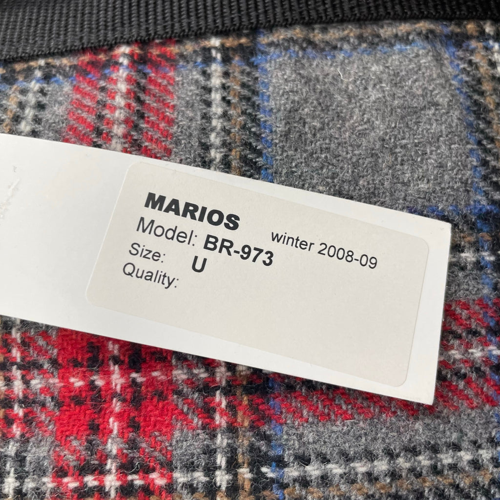 MARIOS マリオス / ウールギミックバックパック グレー×レッド 参考定価：50,000程度