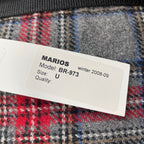 MARIOS マリオス / ウールギミックバックパック グレー×レッド 参考定価：50,000程度