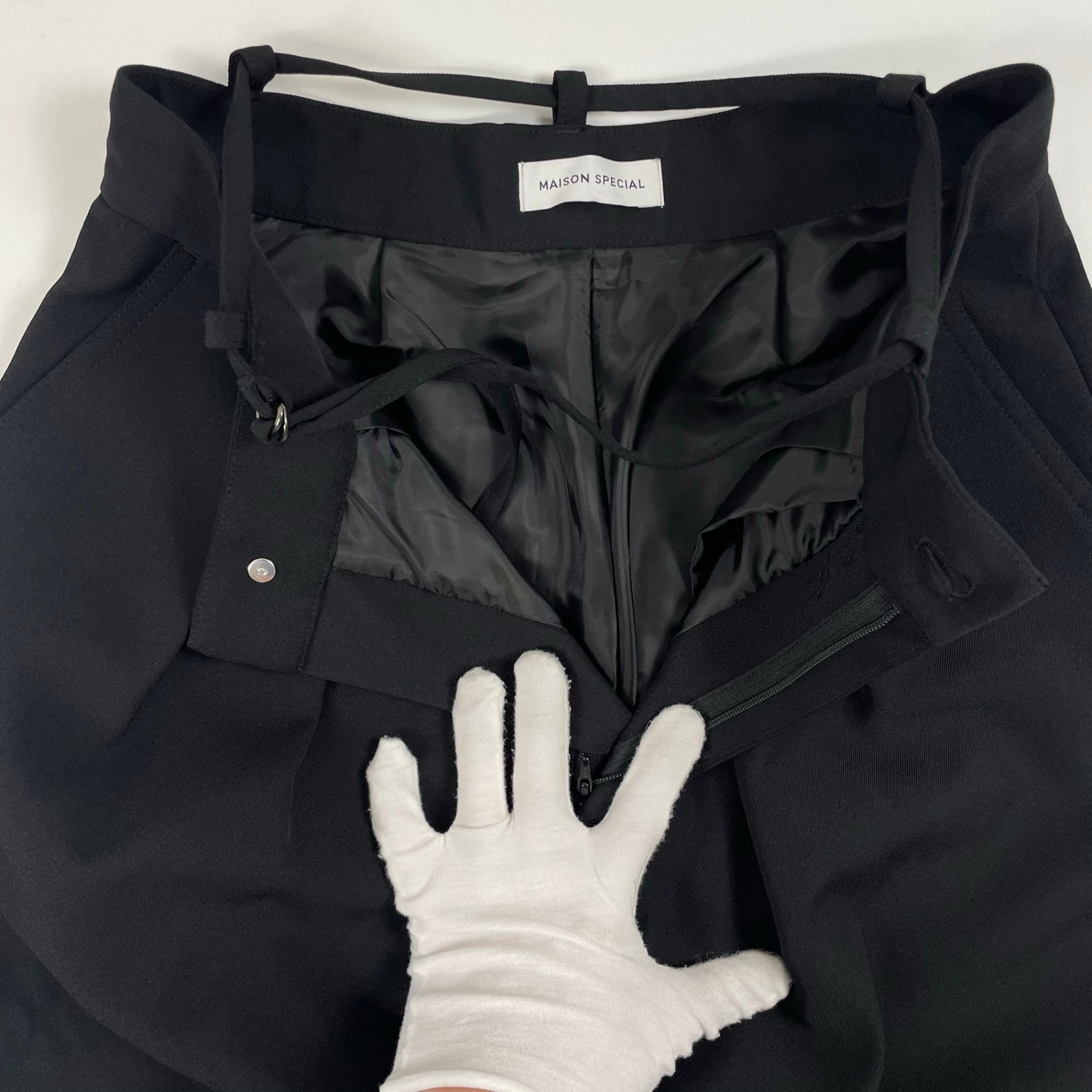 MAISON SPECIAL / ダブルウエストバナナ パンツ 参考定価：20,000+tax SIZE:38