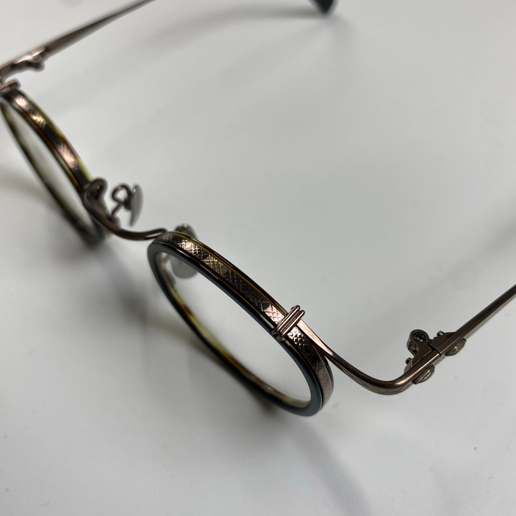 金子眼鏡 プレミアムライン / インナーリム ラウンド  度なしクリアレンズ 参考定価：78,000+tax