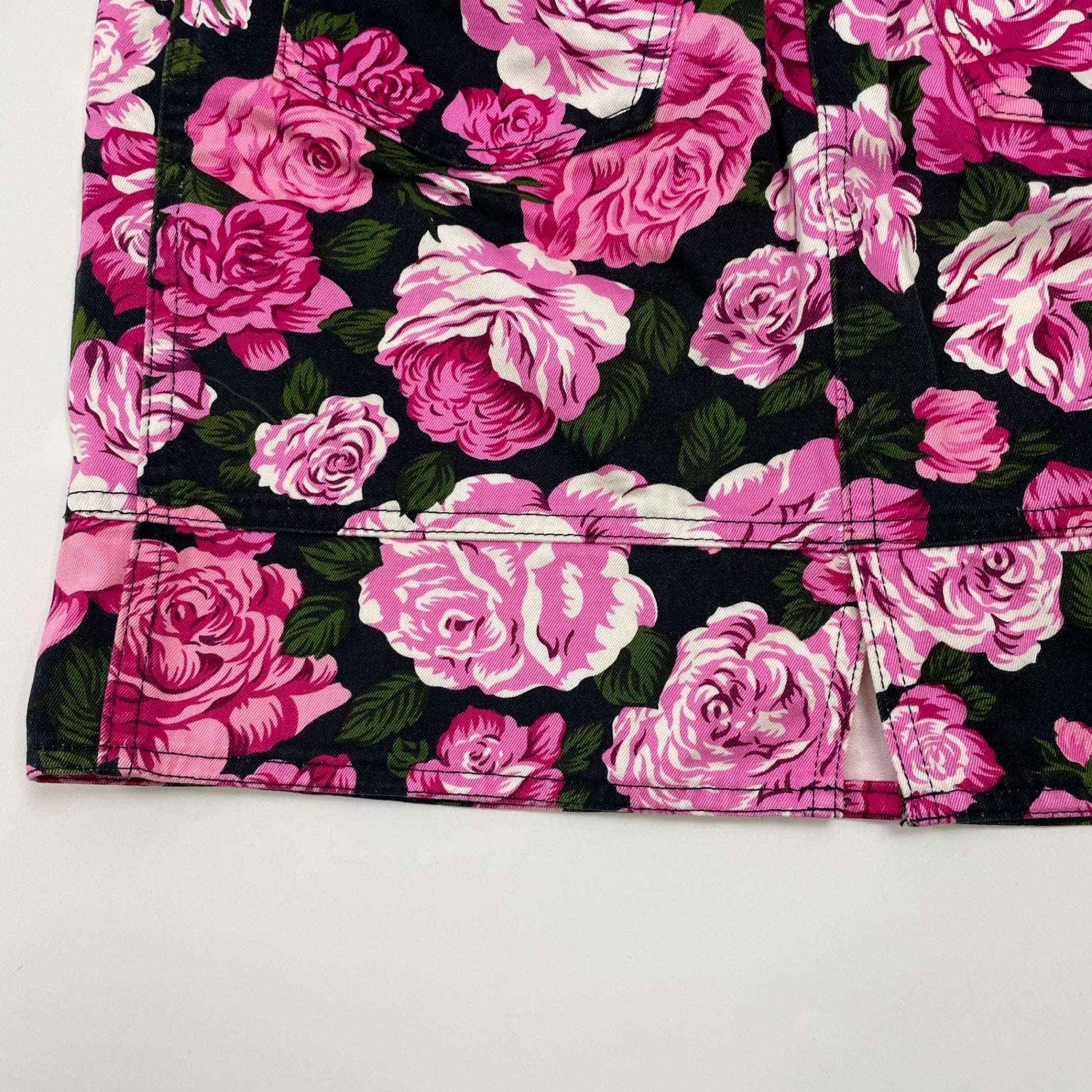 MOSCHINO モスキーノ / フラワーデニムスカート SIZE：9