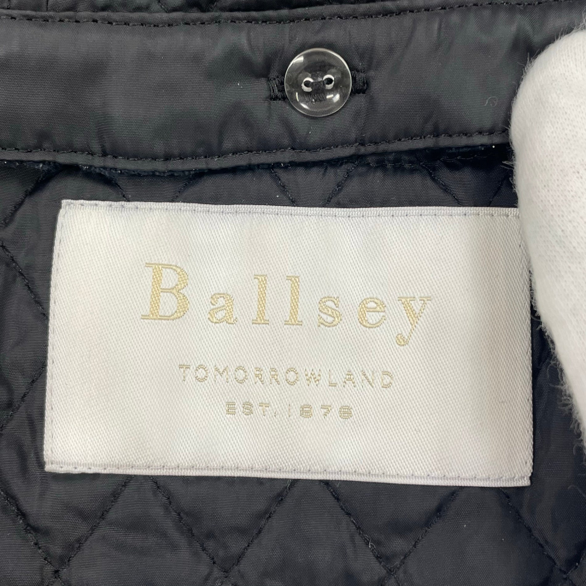 Ballsey ボールジー / キルティングベロア ショートベスト 参考定価：30,000+tax SIZE:36