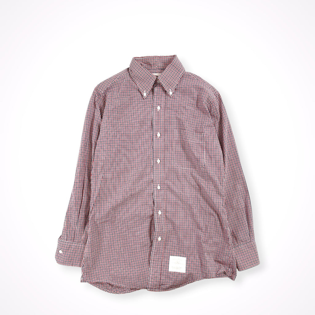 THOM BROWNE × 10 CORSO COMO COMME des GARCONS / コラボ チェック柄ボタンダウンシャツ SIZE:2