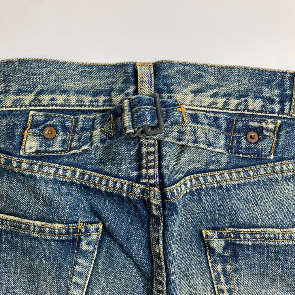 11SS kolor カラー / カットオフ デニムハーフパンツ シンチバック 阿部潤一 SIZE：1