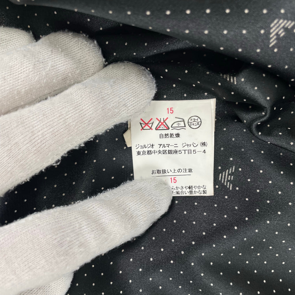 EMPORIO ARMANI / ショールカラー1Bジャケット 参考定価：150,000程度 SIZE:42