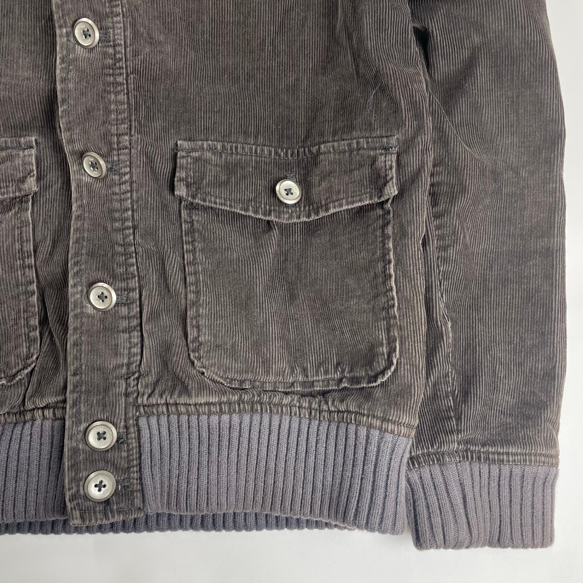 GAP ギャップ / コーデュロイブルゾン ヴィンテージ 多重ボタン ブラウン SIZE：XS