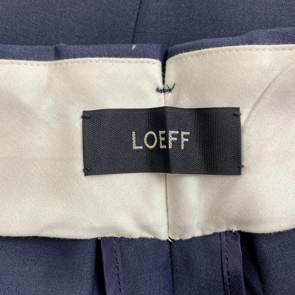 LOEFF ロエフ / 2タックパンツ ネイビー 参考定価：31,000+tax SIZE：0