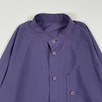 132.5 ISSEY MIYAKE / バンドカラー ロングスリーブシャツ 参考定価：50,000程度 SIZE:2