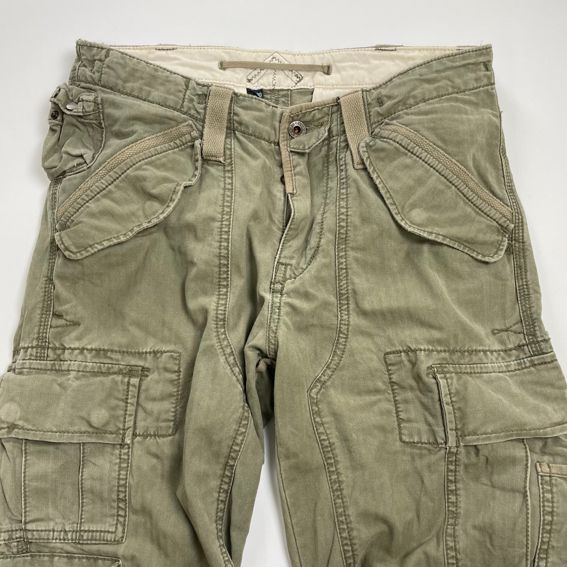 Polo by Ralph Lauren ポロ バイ ラルフローレン / ヘリンボーン パラシュートパンツ タクティカル Y2K SIZE:W30 L30