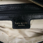 kate spade new york ケイトスペードニューヨーク / ベロアフラワーハンドバッグ ブラック 参考定価：30,000程度