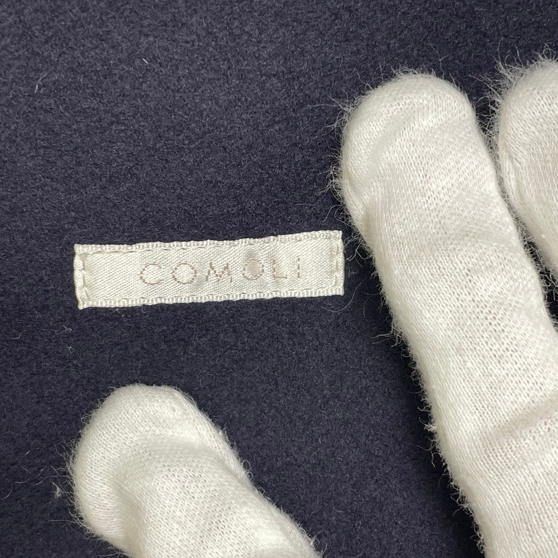 COMOLI コモリ / フェルトンジップブルゾン ネイビー 参考定価：52,000