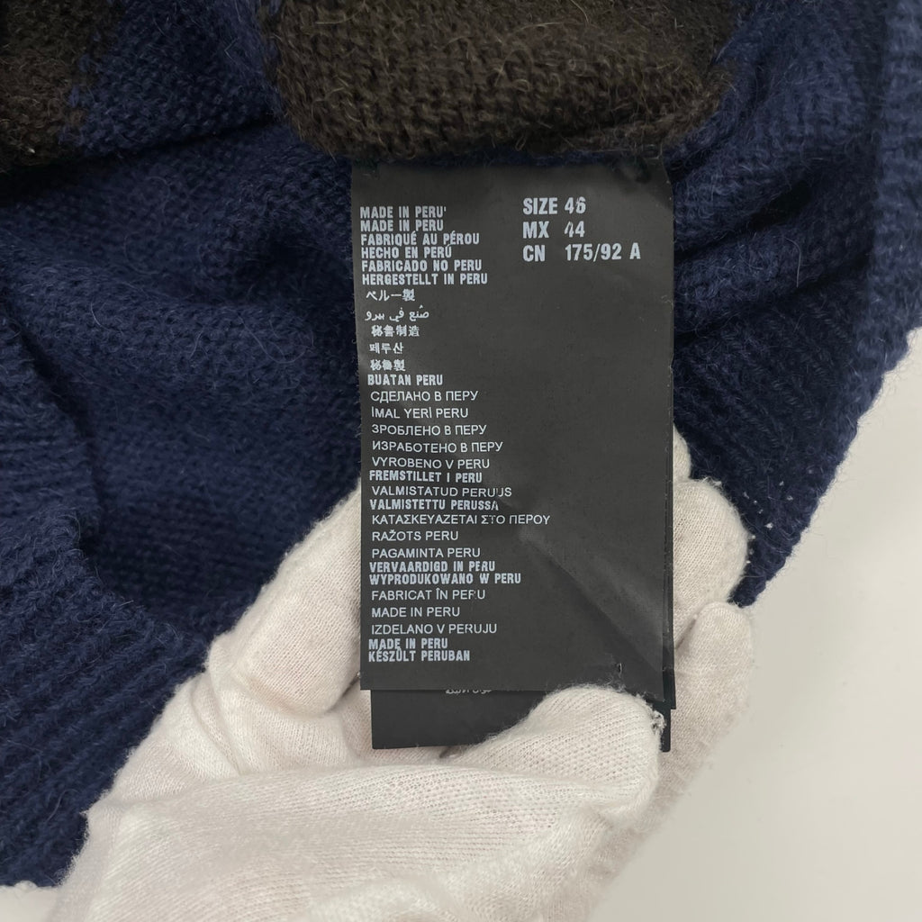 PRADA プラダ / アルパカアーガイルニットベスト Made In Peru SIZE:46