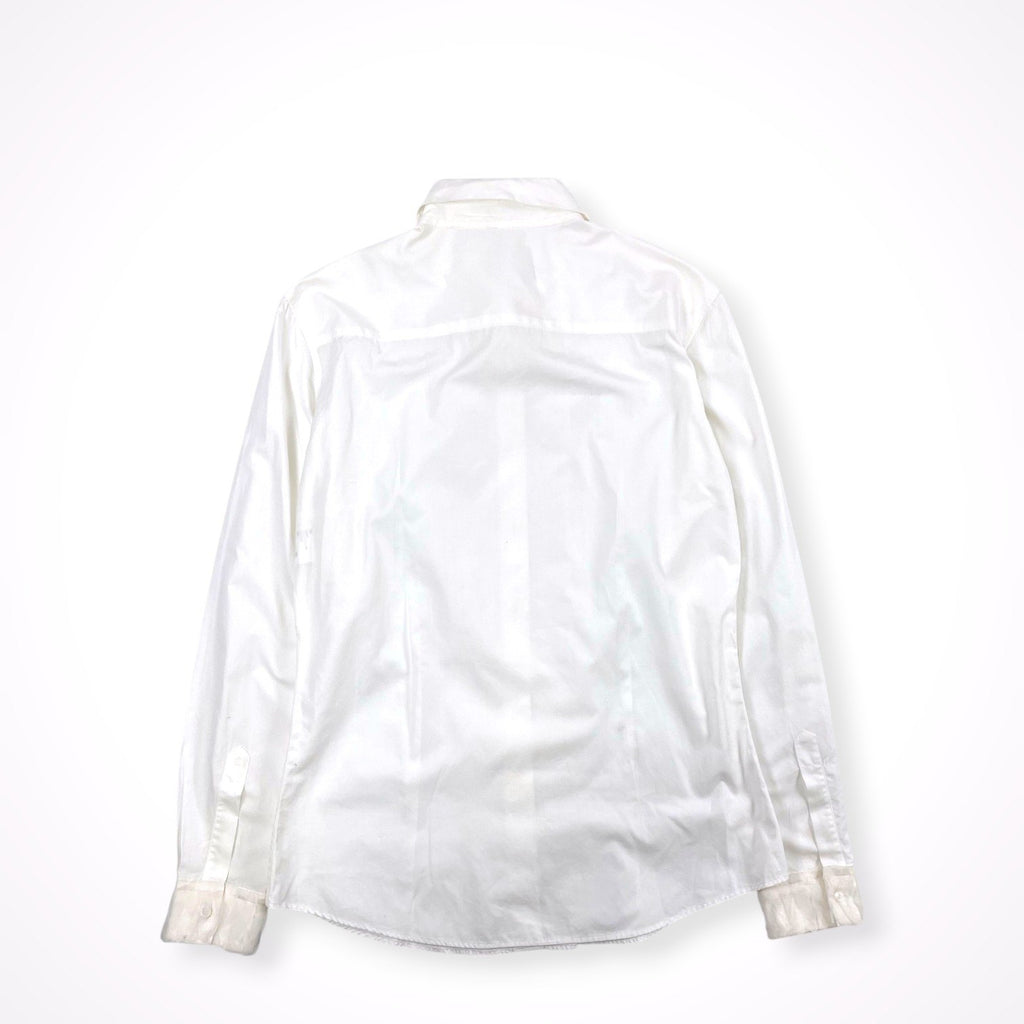 ERMANNO SCERVINO / コットンシルク フリル切替シャツ 参考定価：160,000程度 SIZE:44