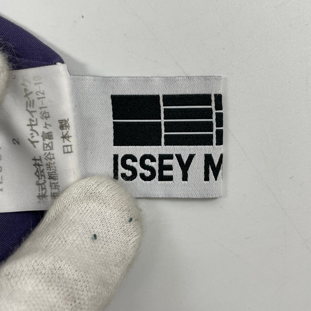 132.5 ISSEY MIYAKE / バンドカラー ロングスリーブシャツ 参考定価：50,000程度 SIZE:2