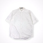 CINOH / ストライプバンドカラーシャツ 参考定価：34,000程度 SIZE:46