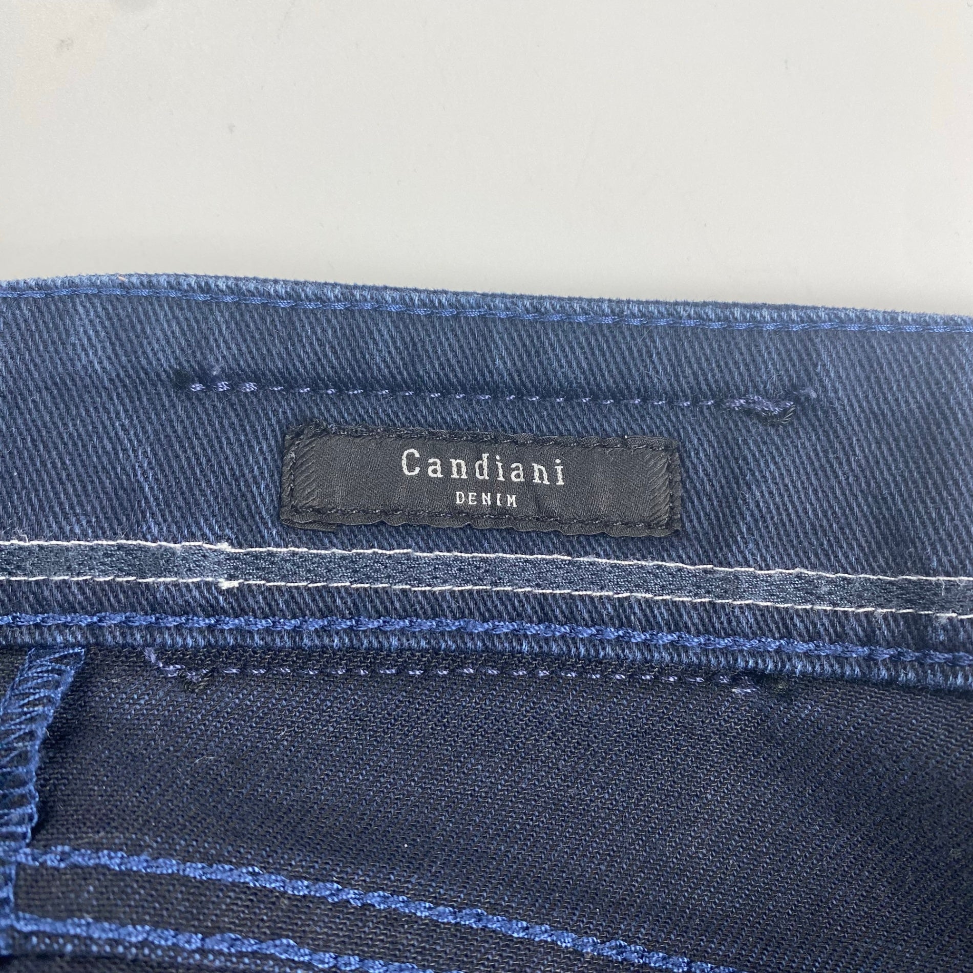 BOSS HUGO BOSS ボス ヒューゴボス / テーパード ストレッチ デニムパンツ デニムの名門Candiani社製 SIZE：W33 L32