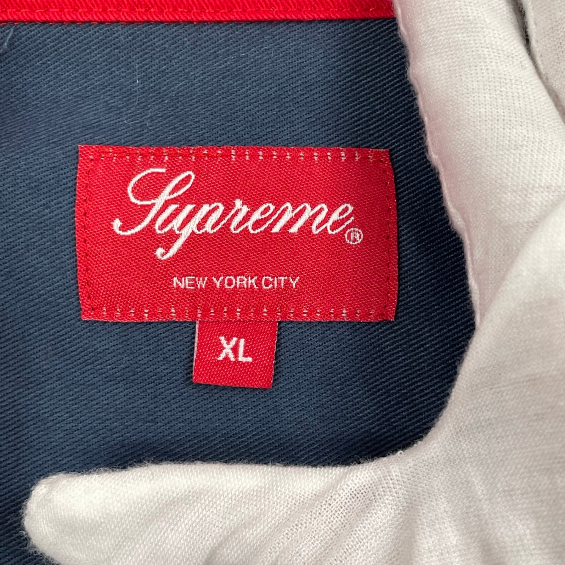 SUPREME / 18SS Color Blocked Work Shirt SIZE:XL