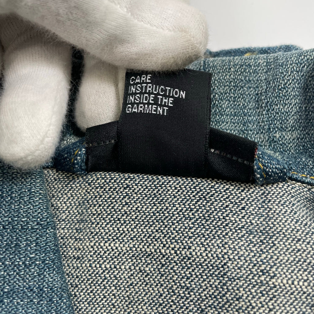 DIESEL ディーゼル / 00s ギミックジップデニムジャケット ライダース ベスト SIZE：S