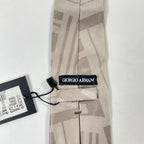 GIORGIO ARMANI / 幾何学模様シルクネクタイ 未使用品 参考定価：35,000程度