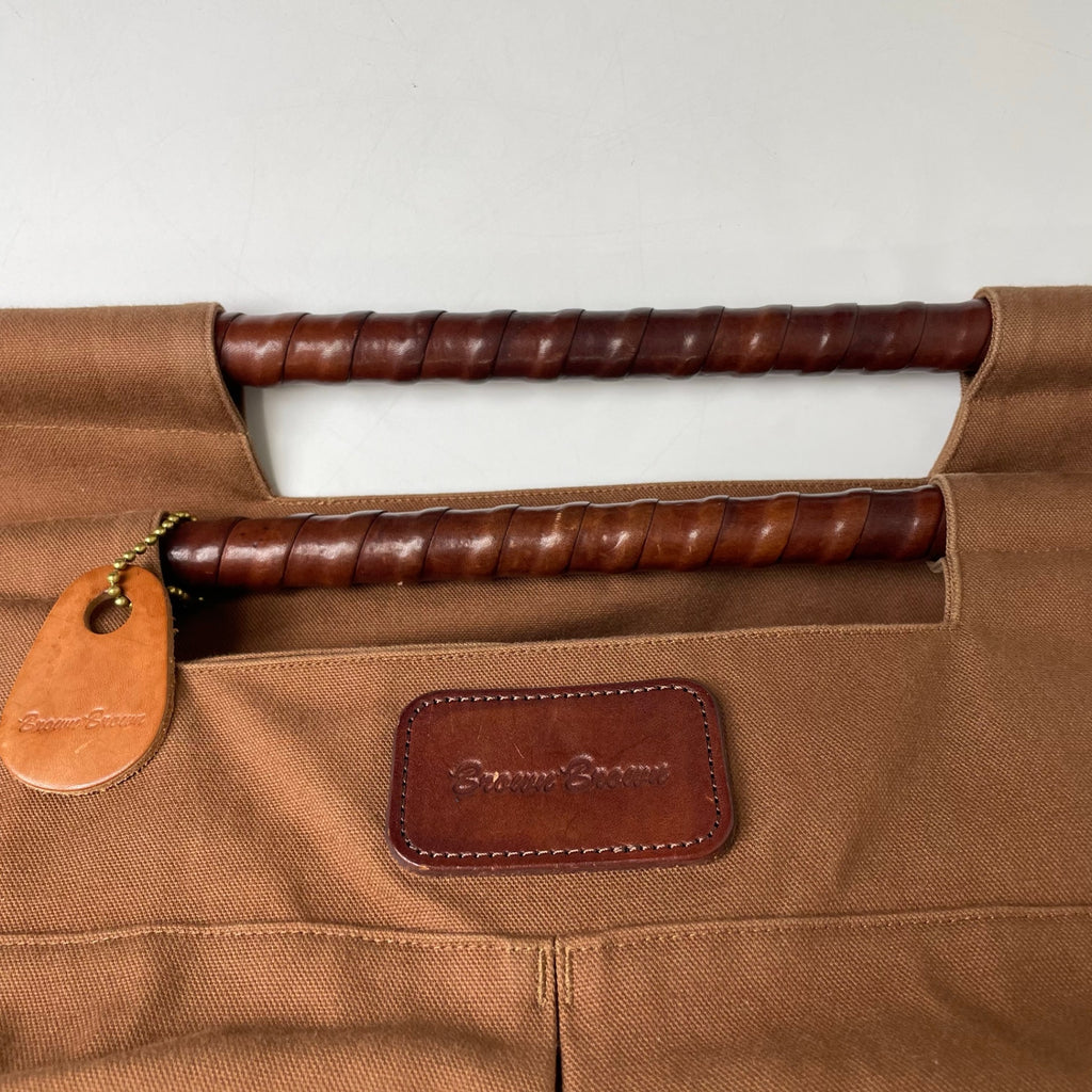 Brown Brown / キャンバス生地 ハンドルカゴバッグ 参考定価：24,000程度