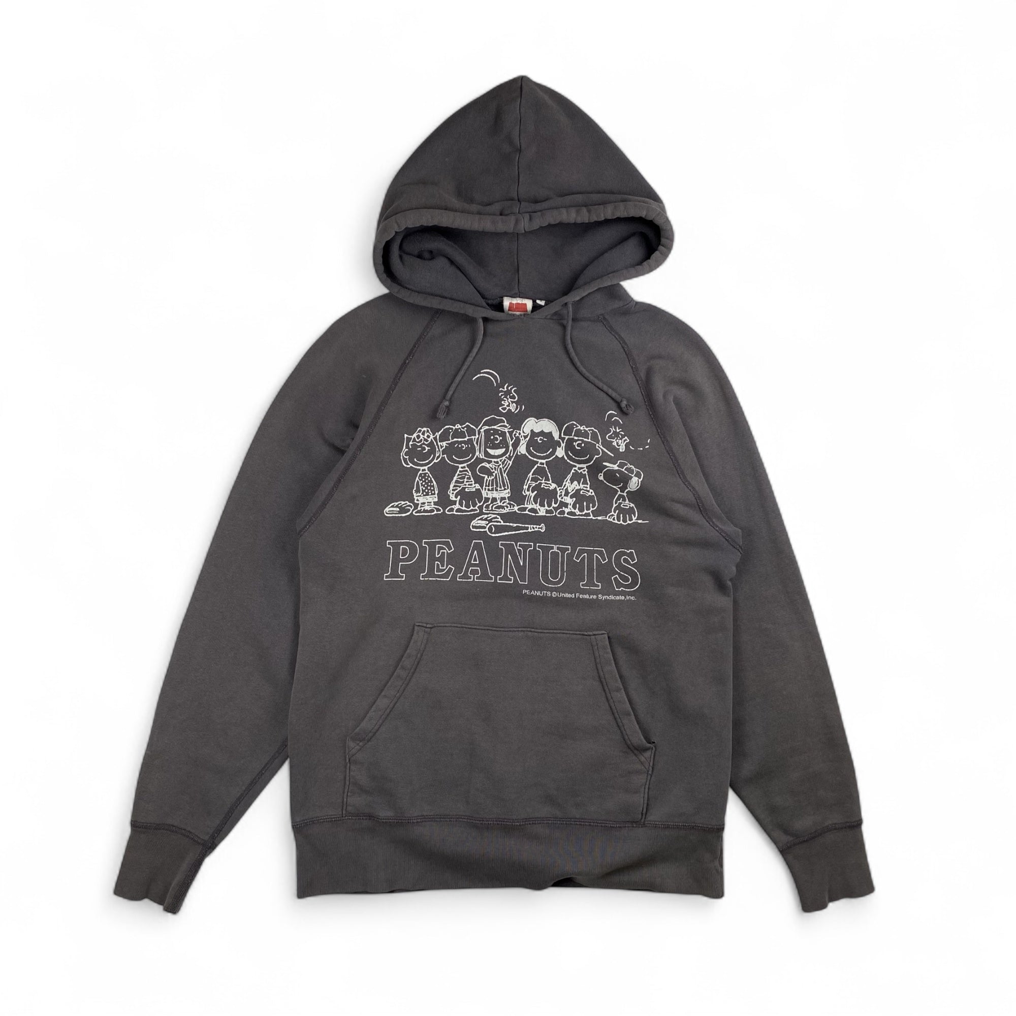 90s VINTAGE PEANUTS ピーナッツ / フェード感 両面プリント  プルオーバーパーカー SIZE：S