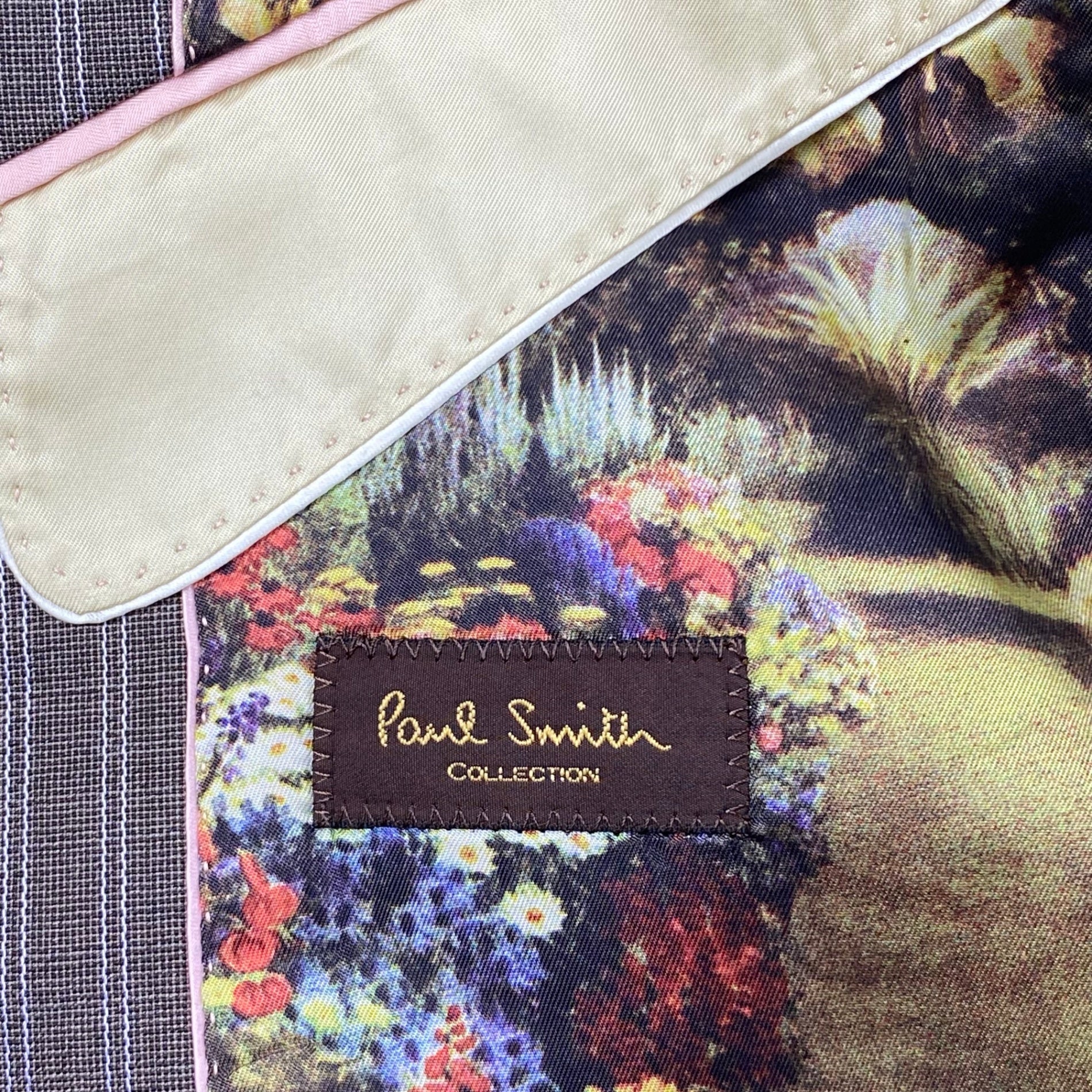 【スペシャル】Paul Smith COLLECTION ポールスミスコレクション / ウール×シルク デザインスーツ MK.134004 MD,2581 SIZE:L