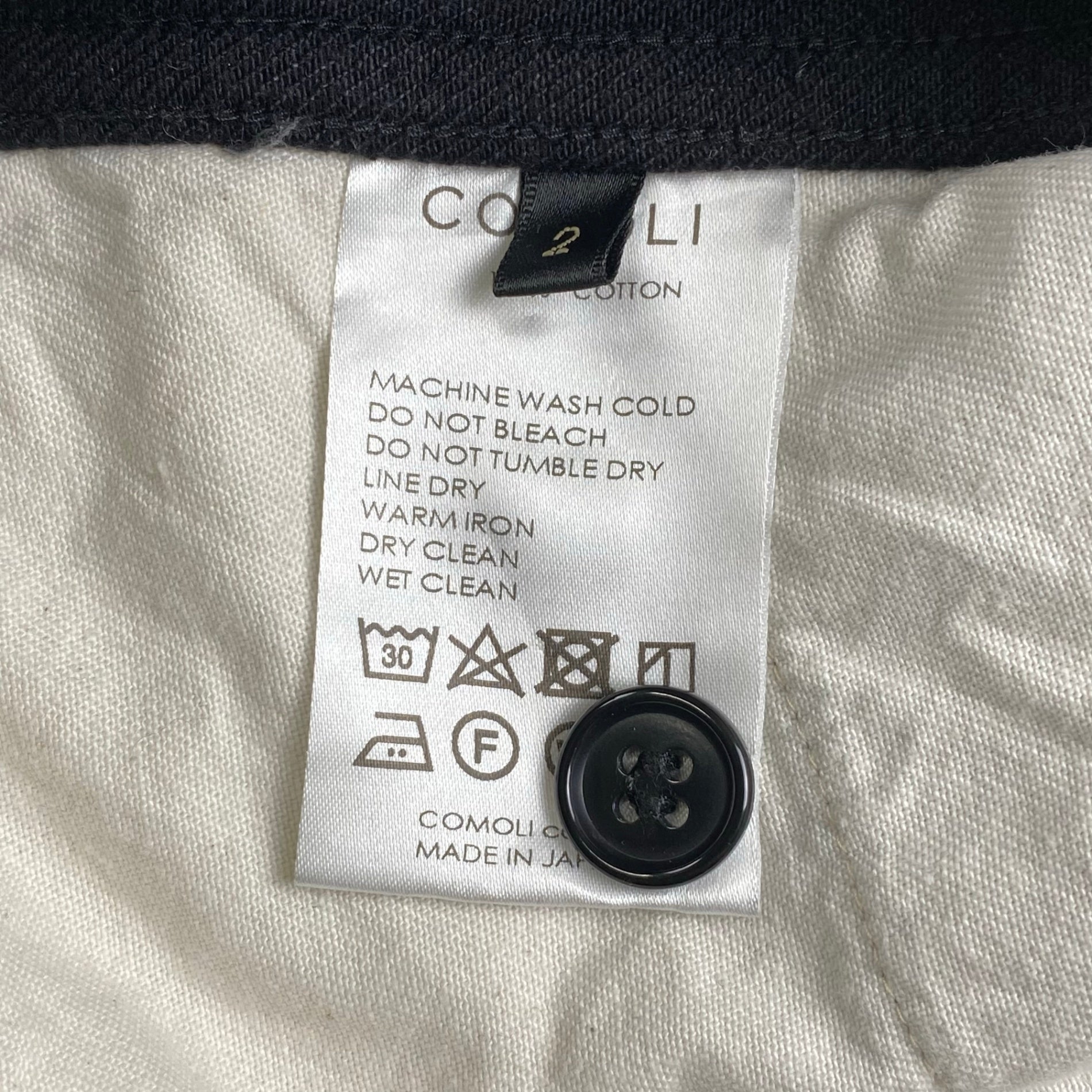 COMOLI コモリ / デニムベルテッドパンツ  A03-03001 SIZE：2